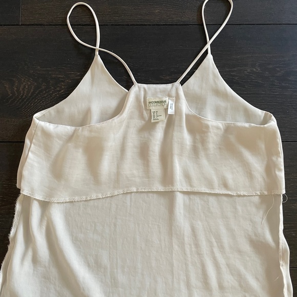 H&M Conscious Collection Silk Satin Off White Cream Tank Top - Picture 8 of 10